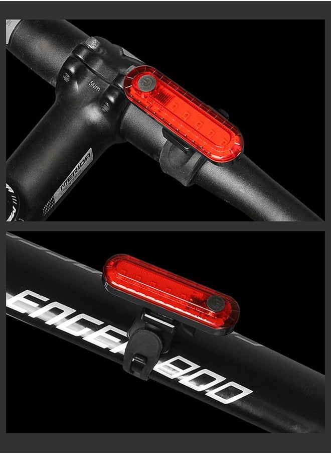 GROIC USB Rechargeable LED Bike Tail Light, Waterproof Helmet Light BIke Light, 330mah Lithium, 4 Light Mode Options  - Image 4
