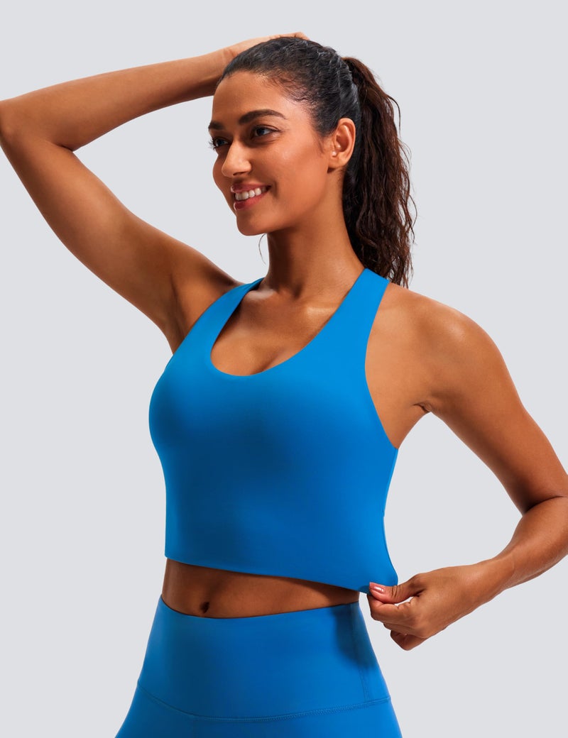 JOYSPELS Sports Bras for Women Extra Comfort Criss-Cross Back Padded Workout Tops for Women Medium Support - Image 3