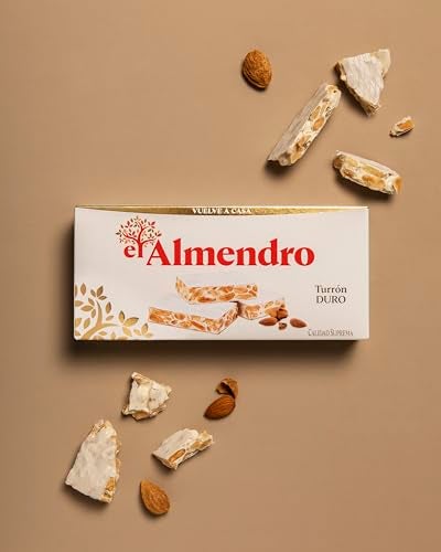 El Almendro Turrones Turron Duro Nougat Candy Crunchy Almond Torrone From Spain Traditional Spanish Brittle Dessert Gluten Free 1 Box 7oz - Image 5