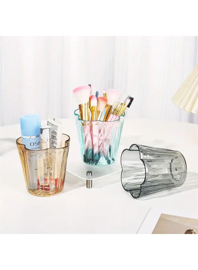 Gray Makeup Storage Box Organizer For Lipstick Eyebrow Pencil Cosmetics On Dressing Table - Image 2