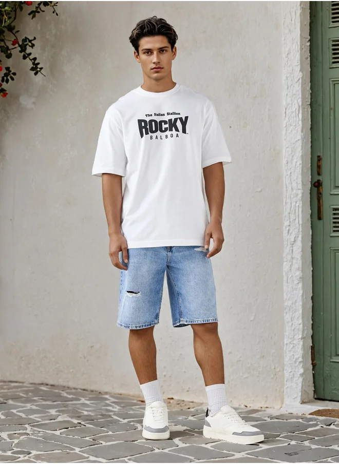 SP Characters Printed Crew Neck T-shirt