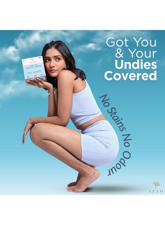 AZAH Y Liners For Women Daily Use By Azah (Pack Of 40) Organic Cotton Pantyliners For Hygienic & Protects Underwear - Image 3