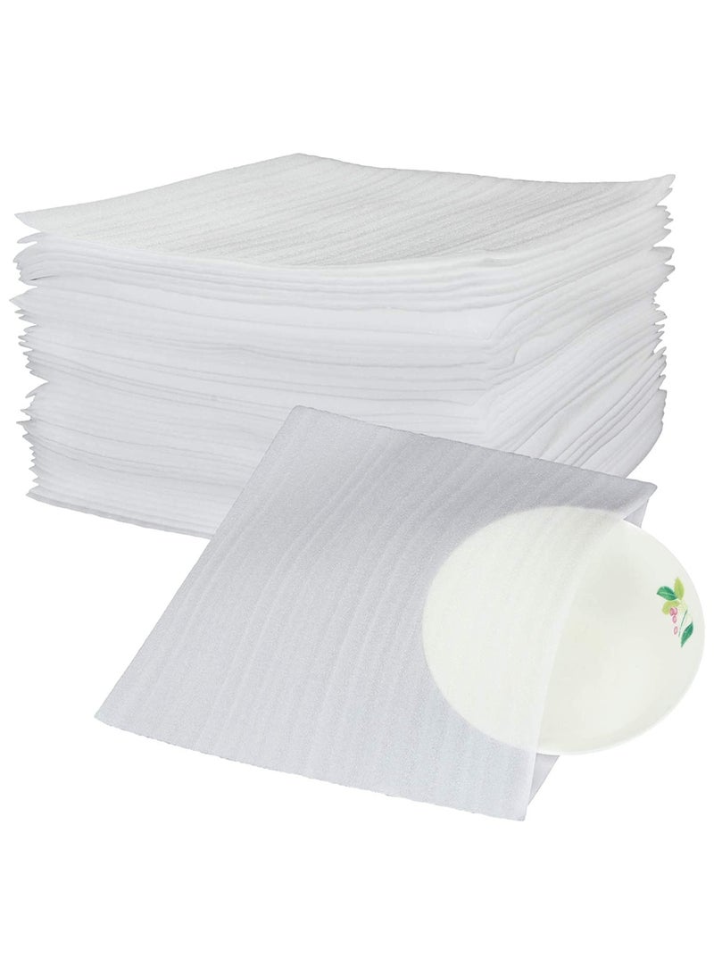 Generic Cushion Foam Pouches Packing, 50Pcs Anti-Static Foam Wrap Pouches Packing Cushioning Supplies for Packing Shipping Box, Protecting Dishes Porcelain Glasses Plates Fragile Items(25x25cm)  - Image 1