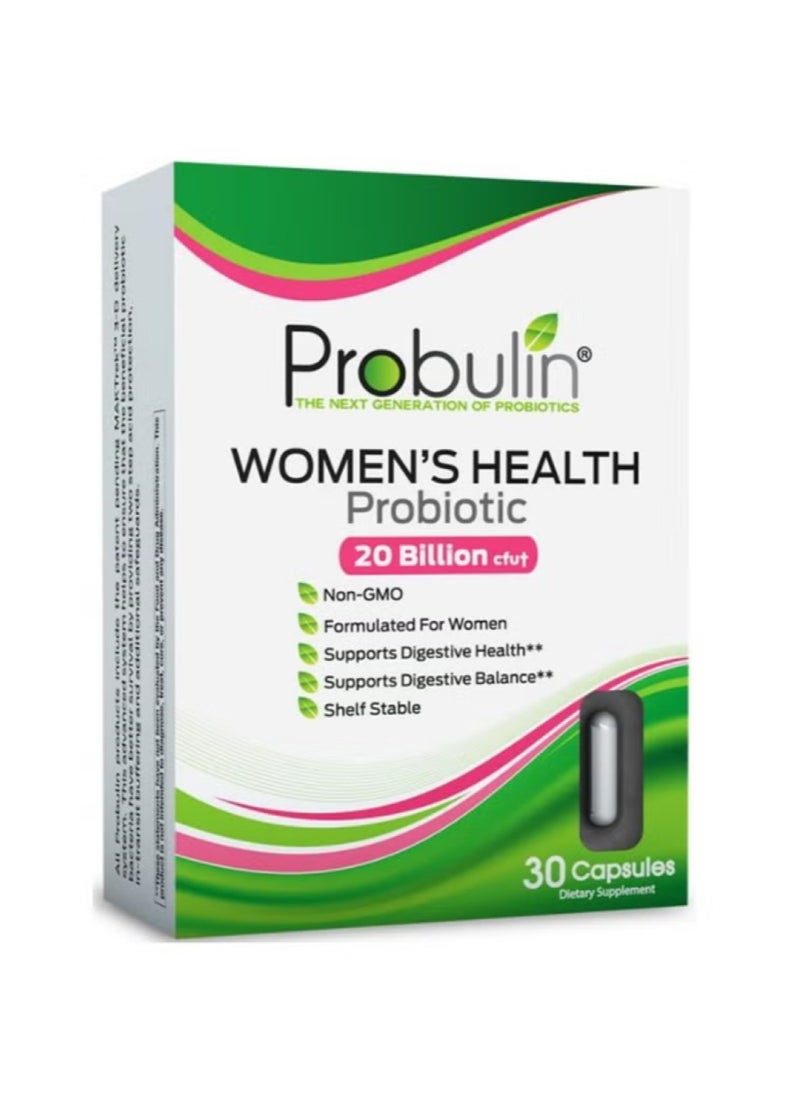 Probulin Women's Health Probiotic Capsules For Digestive Health, Pack of 30's  - Image 1