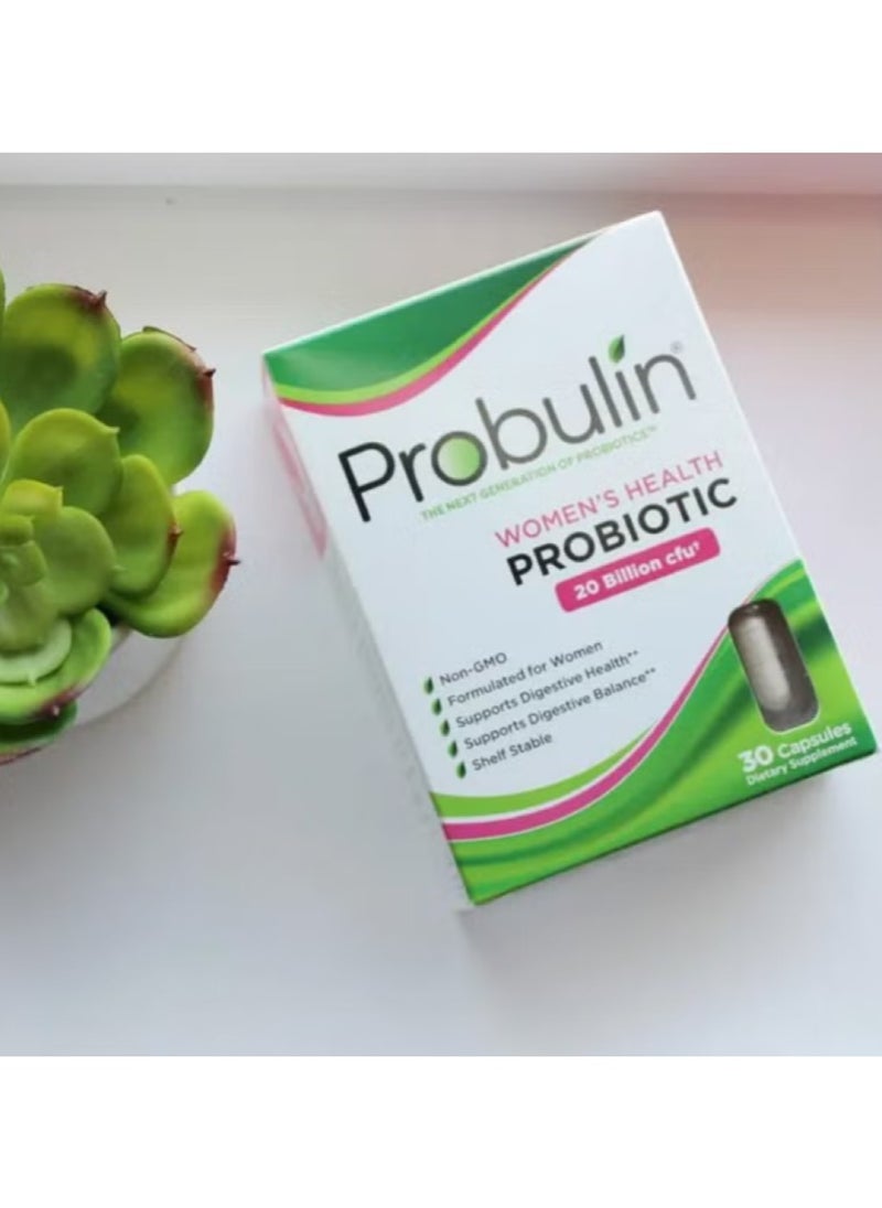 Probulin Women's Health Probiotic Capsules For Digestive Health, Pack of 30's  - Image 2