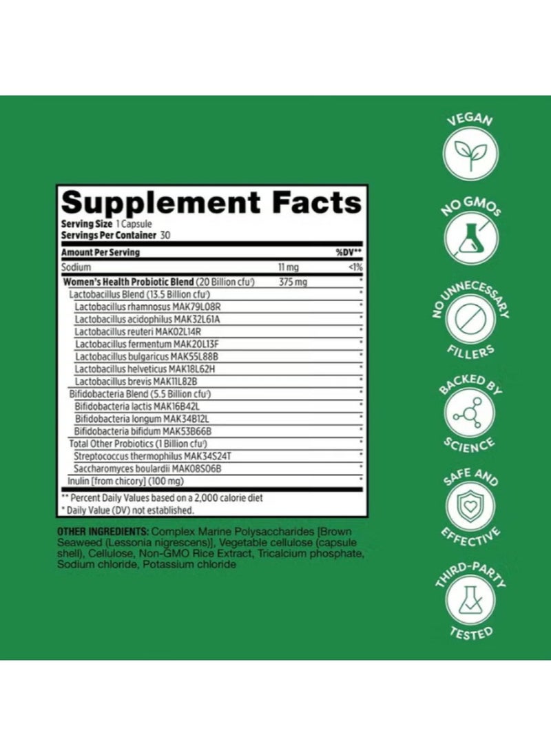 Probulin Women's Health Probiotic Capsules For Digestive Health, Pack of 30's  - Image 4