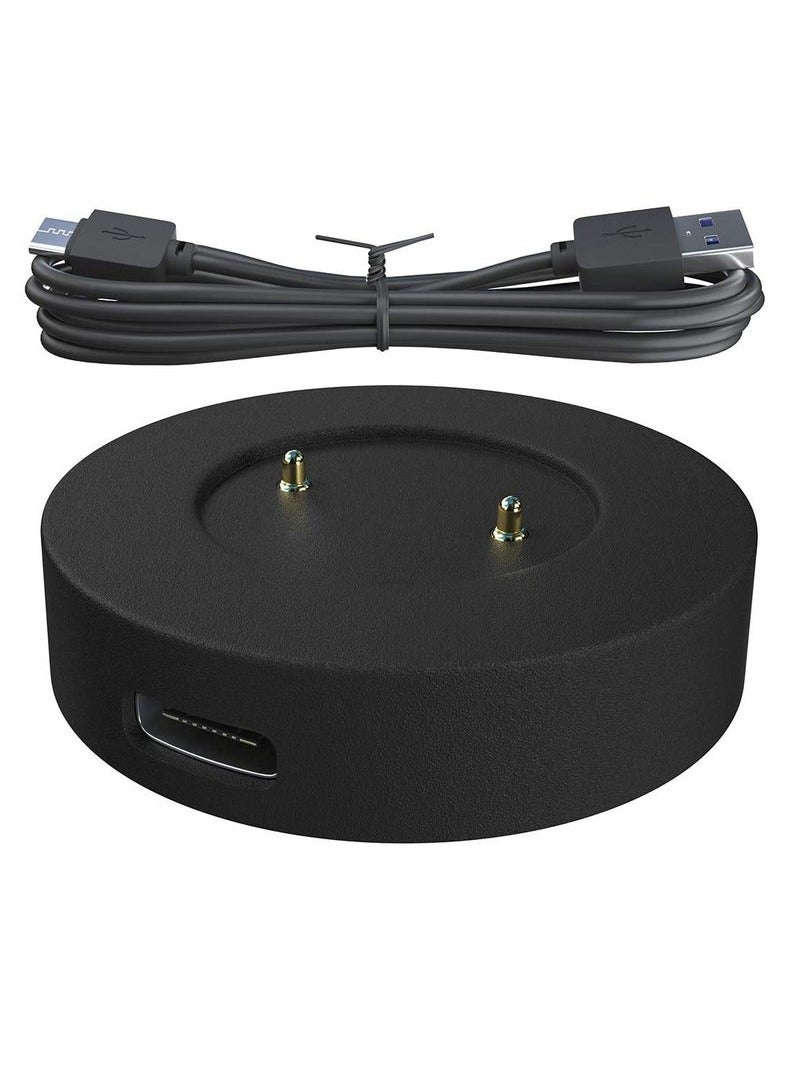 JAJEEK USB Charger Cable Dock for Huawei Watch GT2 – Magnetic Charging Cradle | Fast Charging USB Cable for Smartwatch | Lightweight Portable Charging Dock | Durable Cable with Stable Connection | Replacement Charger for Huawei GT2 Smart Watch – Black - Image 1