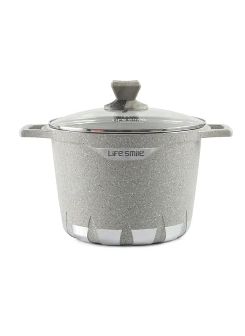 Life Smile Non Stick Granite Coated Stock Pot | The Perfect Pot for All Your Cooking Needs  - Image 1