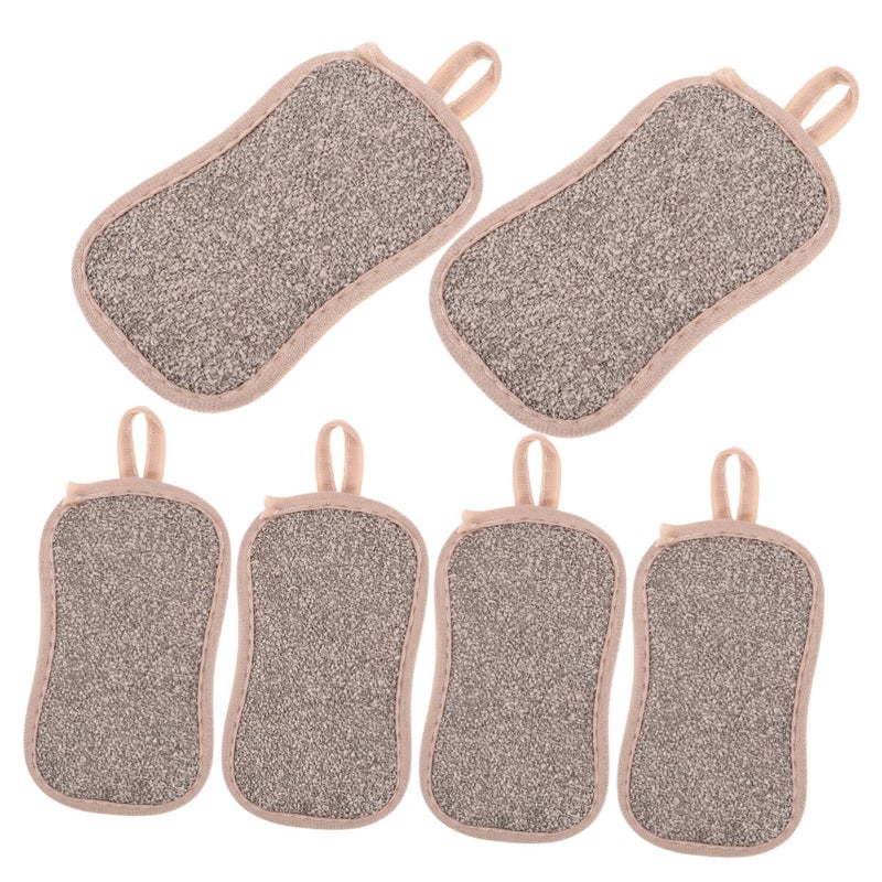 6 Pack Dual Sided Scrub Sponges For Dishwashing Kitchen Cleaning Non Scratch - Image 2