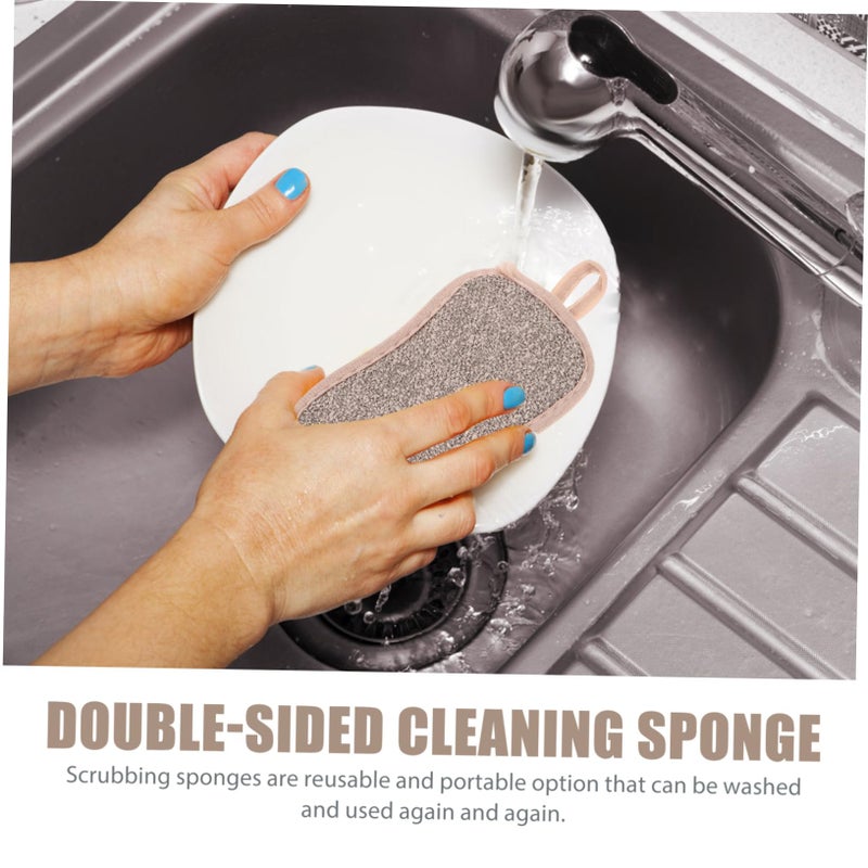 6 Pack Dual Sided Scrub Sponges For Dishwashing Kitchen Cleaning Non Scratch - Image 5