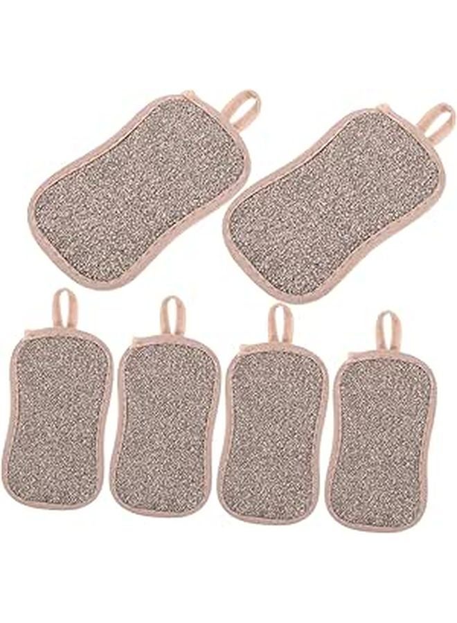 6 Pack Dual Sided Scrub Sponges For Dishwashing Kitchen Cleaning Non Scratch - Image 1
