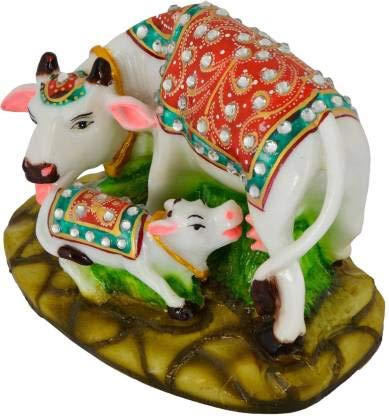 Dinine Craft Decorative Marble Cow