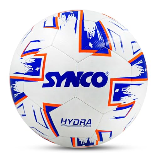 Synco Hybrid Football Hydra Pro | 32 Panel TPU Club Match Ball | High Resilience Foam Backing | Ideal for Soft & Turf Grounds | Soccer Ball Size 5 - Image 1