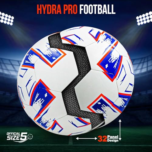 Synco Hybrid Football Hydra Pro | 32 Panel TPU Club Match Ball | High Resilience Foam Backing | Ideal for Soft & Turf Grounds | Soccer Ball Size 5 - Image 3