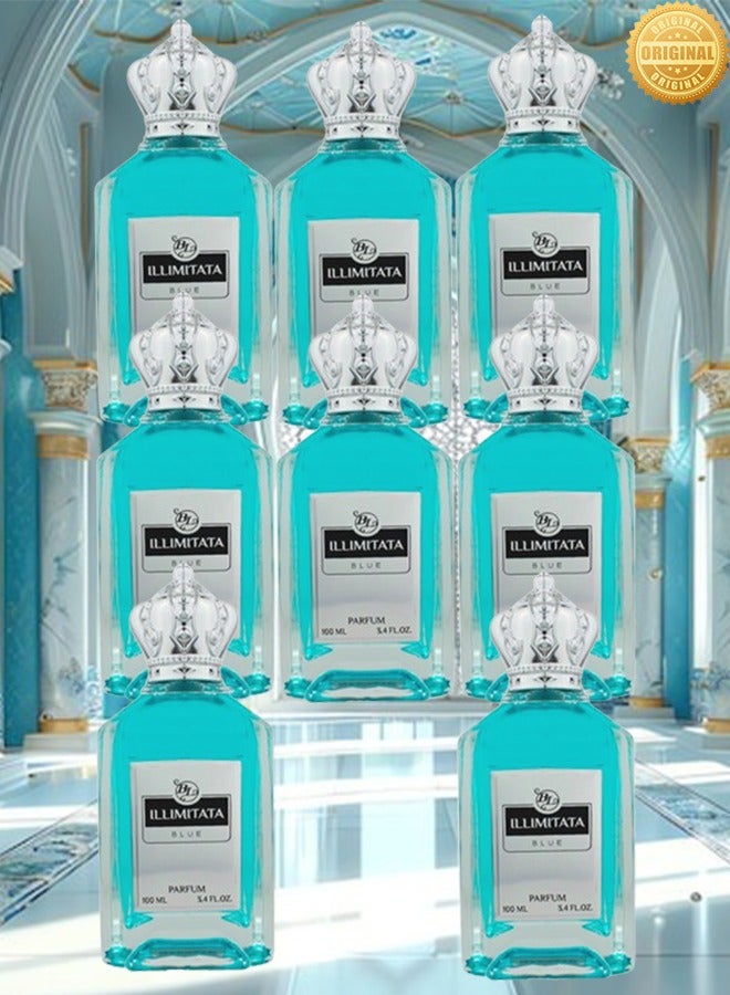 BL 8 Pieces Bl Illimitata Blue Perfume 100ml EDP - Image 1