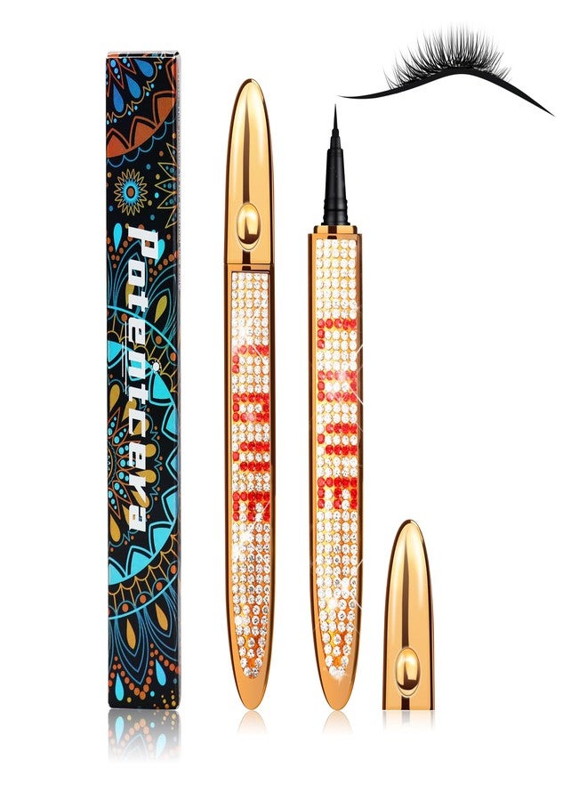 ICORIC Liquid Eyeliner Waterproof Eye Liner Pen - Magic Self-Adhesive Long-Lasting Eyelash Glue Pen, No Blooming Quick Drying Magnetic Eye Liner (Black Eyeliner 1 PCS) - Image 1