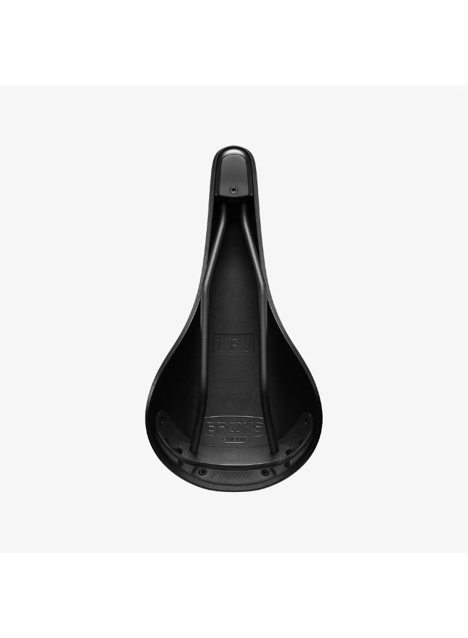Brooks England C15 Carved Cambium Cut-Out Bike Saddle with Vulcanised Rubber Top, Black - Image 2