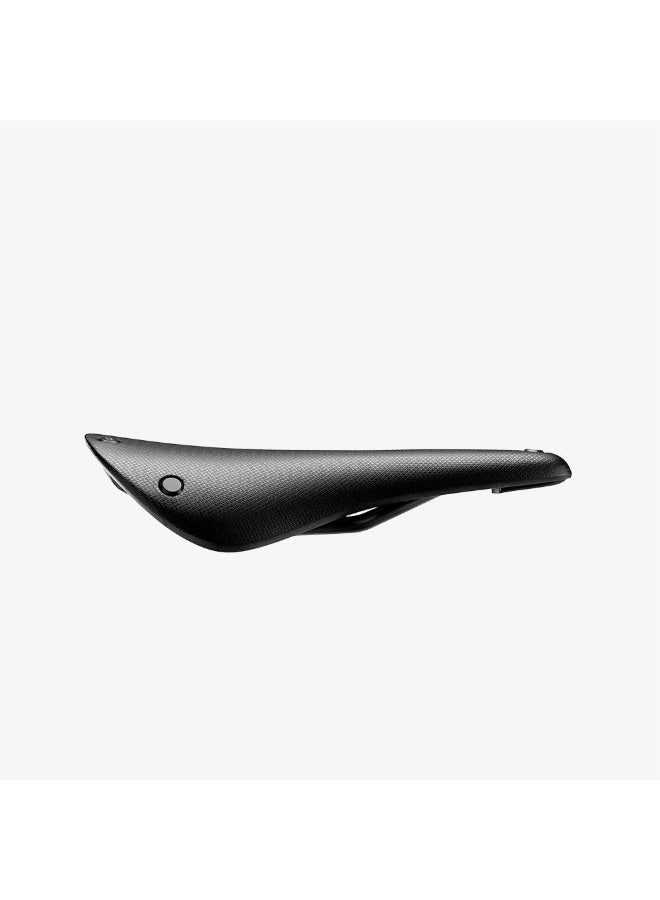 Brooks England C15 Carved Cambium Cut-Out Bike Saddle with Vulcanised Rubber Top, Black - Image 1