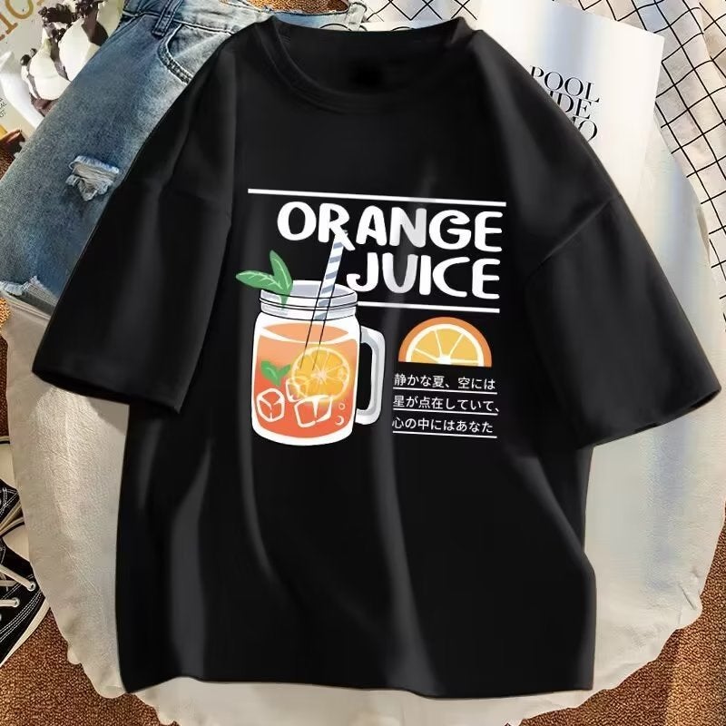 2023 New Summer Ice Silk Short-Sleeved T-Shirt Men'S 5-Sleeve T-Shirt Men'S Middle School Students' Unisex Trendy Short-Sleeved T-Shirt - Image 5