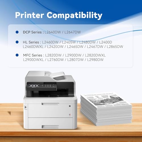 belietop TN830XL Toner Cartridge High Yield Replacement for Brother TN830 TN-830 TN830 XL TN-830XL use with HL-L2460DW DCP-L2640DW HL-L2405W MFC-L2820DW HL-L2480DW Printer (2 Black) - Image 3