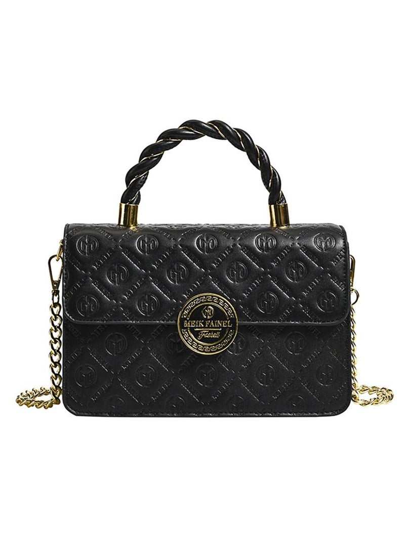 MEIK FAINEL - Fashion Women Lady Leather Messenger Crossbody Shoulder Bag Satchel Handbag Tote Black - Image 1