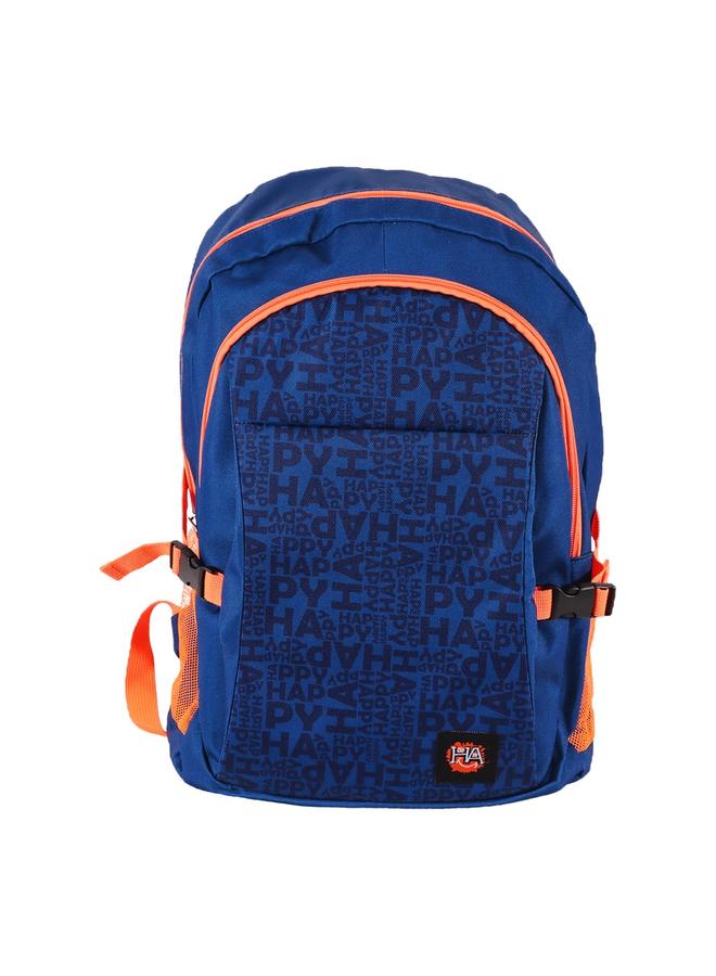 Biggdesign Navy Blue Moods Up Laptop Backpack with USB Charging Port - Image 1