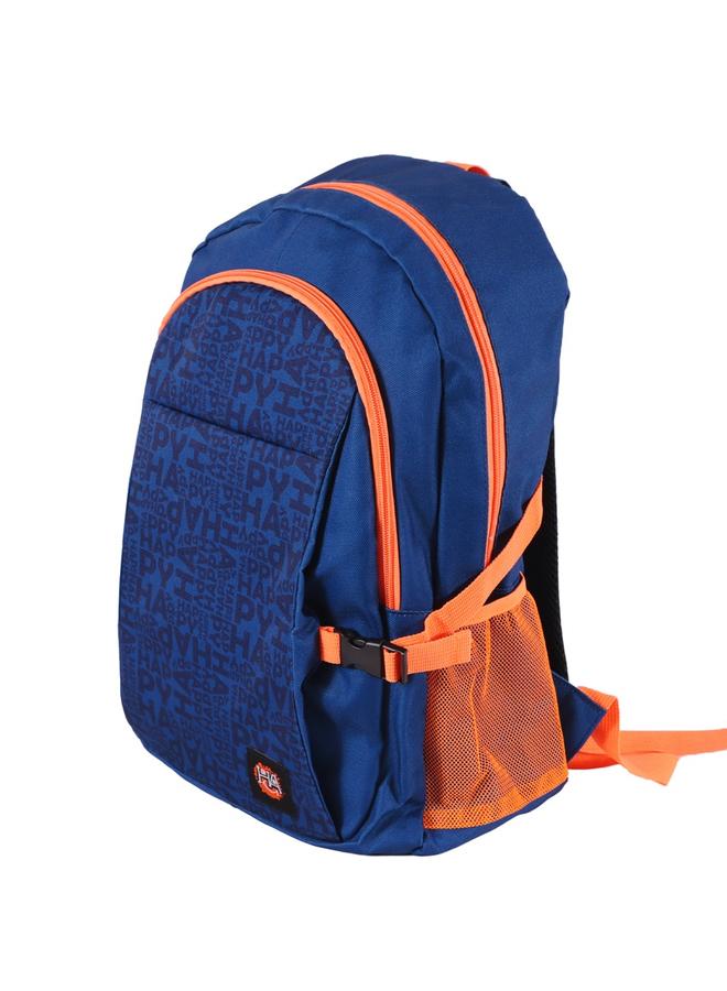 Biggdesign Navy Blue Moods Up Laptop Backpack with USB Charging Port - Image 3