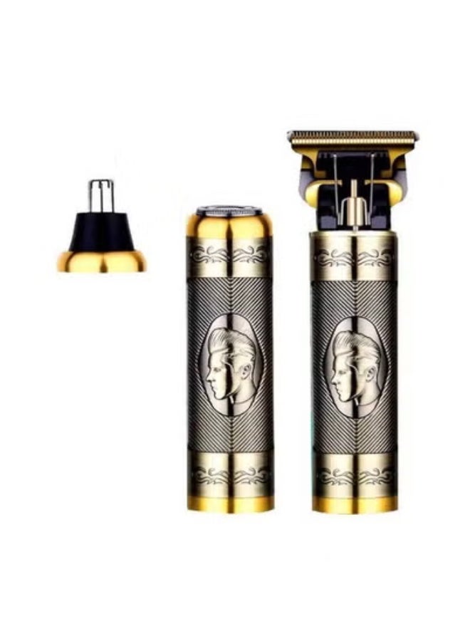 TIGER 3-in-1 Men’s Electric Grooming Kit – USB Rechargeable Multi-Purpose Hair Trimmer with Interchangeable Beard, Nose & Body Shaver Attachments | Portable, Waterproof & Low Noise Grooming Tool for Face, Ears, Chest, Nose & Body Hair | Travel-Friendly, Easy to Clean - Image 1