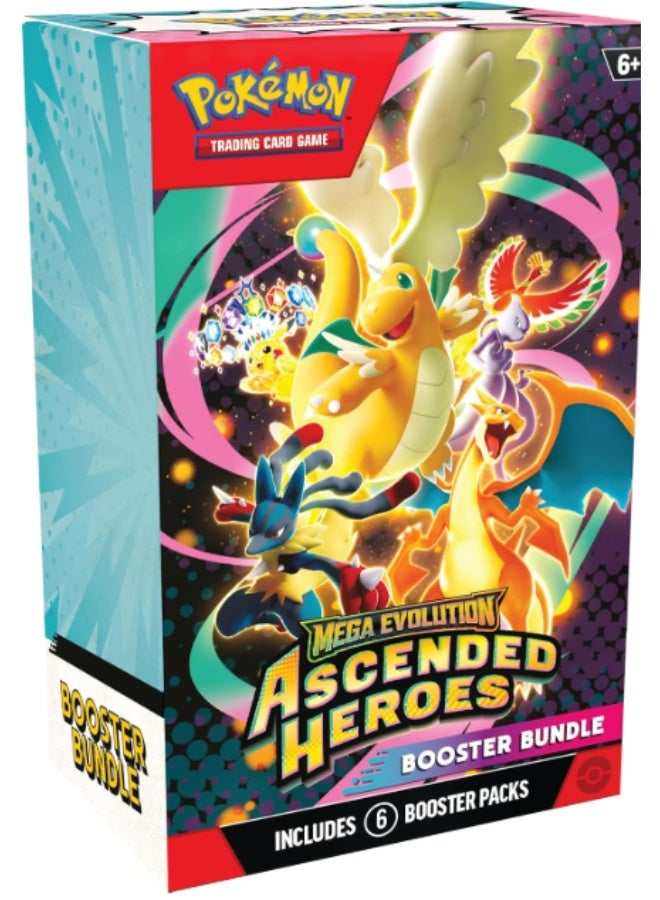 Pokémon TCG: Mega Evolution—Ascended Heroes Booster Bundle (6 Booster Packs)
