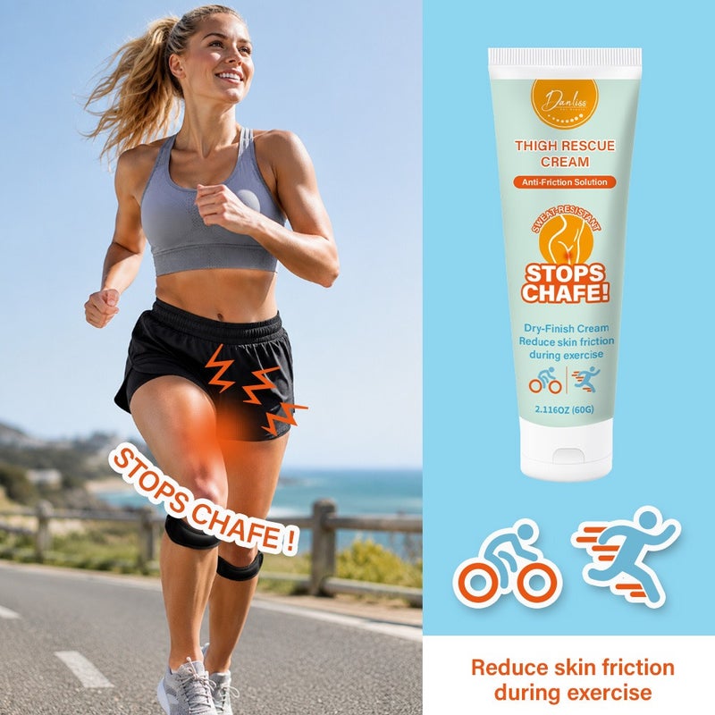 Danliss Thigh Repair Anti-Friction Cream 60g, sweat-resistant, dry, sports-specific, reduces skin friction - Image 4
