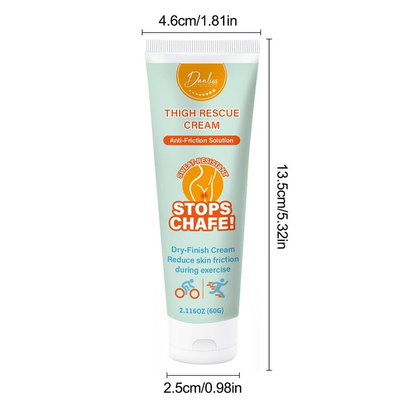 Danliss Thigh Repair Anti-Friction Cream 60g, sweat-resistant, dry, sports-specific, reduces skin friction - Image 5