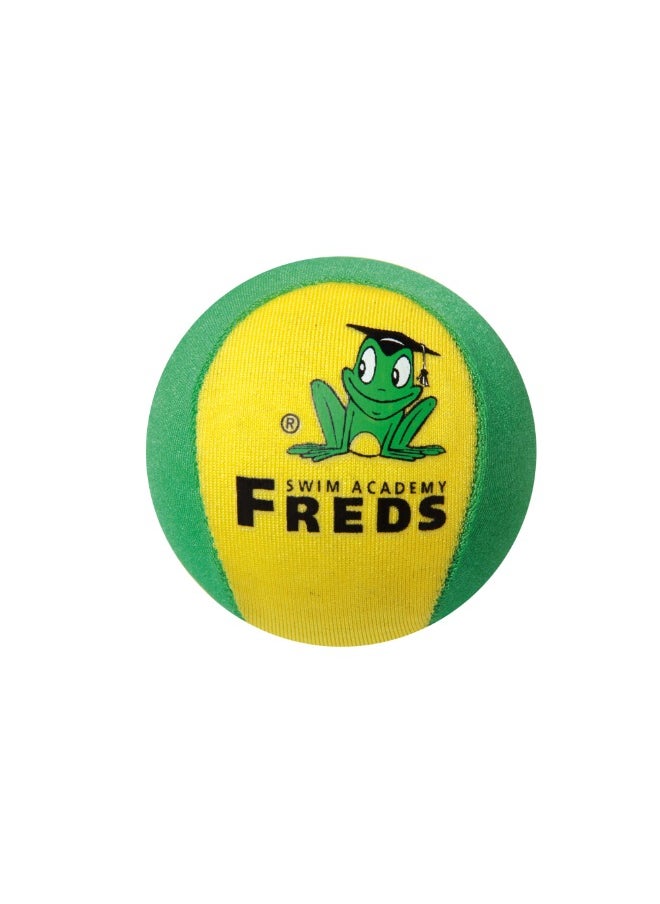 FREDS SWIM ACADEMY FREDS SWIM ACADEMY Funball, Mini Children's Play Ball for the Beach, Jumps up to 30 m on Water, Water Toy Made of Silicone with Lycra Fabric, Ideal as a Pool and Beach Toy for the Whole Family  - Image 1