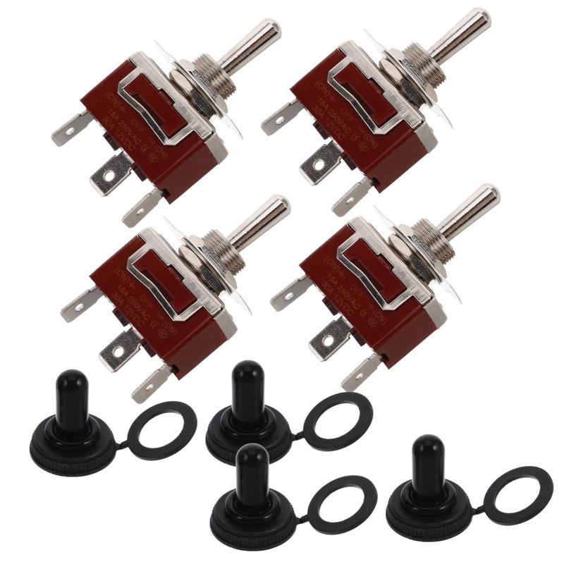 4 Pin Heavy Duty Toggle Switches Off Automotive Easy Installation For DIY Projects - Image 2