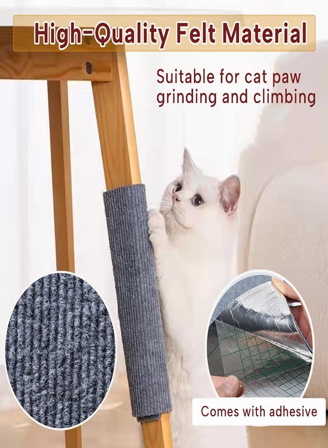 كيد واقي أثاث الأريكة من KEYIDE مقاس 79 × 16 بوصة، وسادة حائط لخدش القطط من Cat Claws لعمود الخدش DlY وحصيرة تسلق شجرة القطط (رمادي) - Image 3