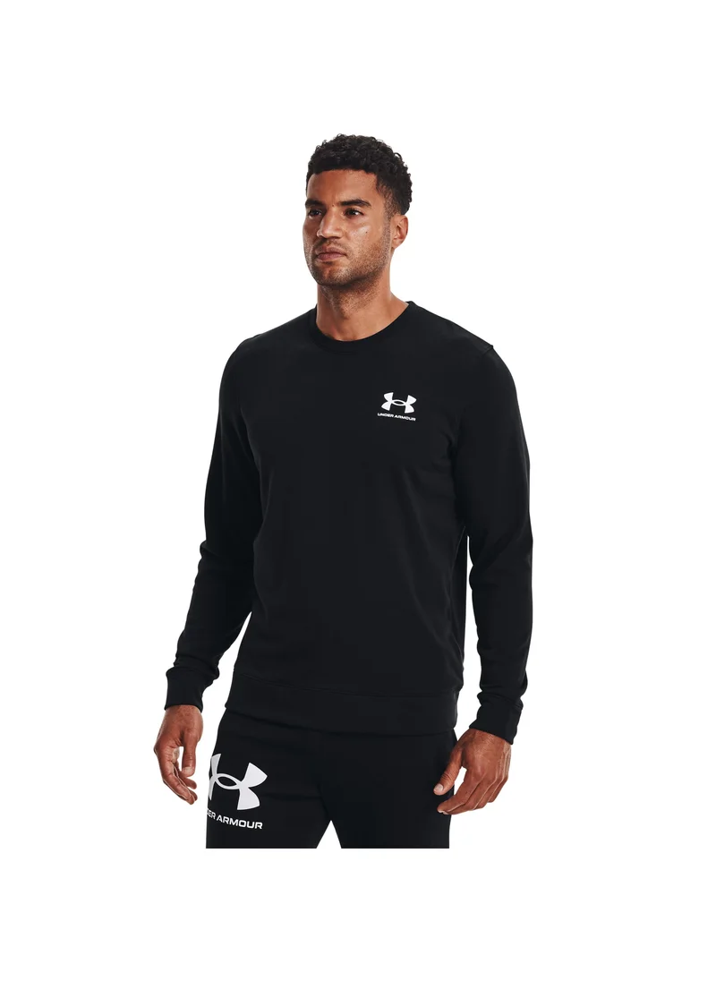 UNDER ARMOUR Rival Terry Left Chest Logo Crew Sweatshirt