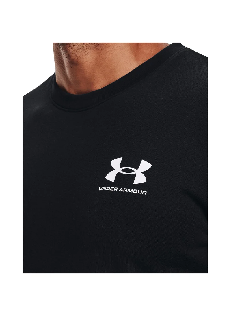 UNDER ARMOUR Rival Terry Left Chest Logo Crew Sweatshirt