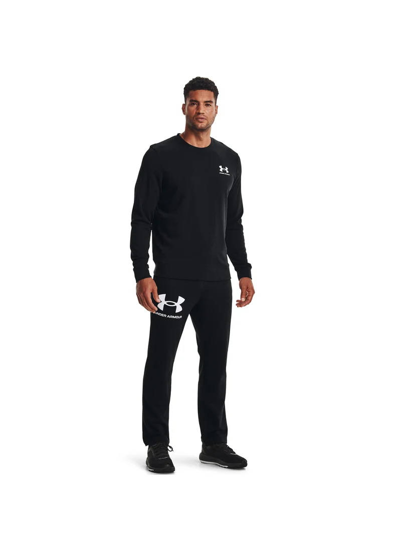 UNDER ARMOUR Rival Terry Left Chest Logo Crew Sweatshirt