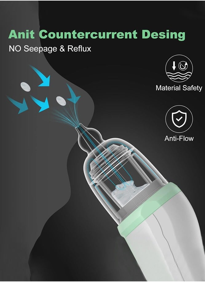 BELLSBERRY - Electric Nasal Aspirator Gentle Nose Suction for Babies, Automatic Nose Cleaner with 3 Silicone Tips, 5 Suction Modes, Baby Nose Sucker with Music and Light Soothing Function - Image 1