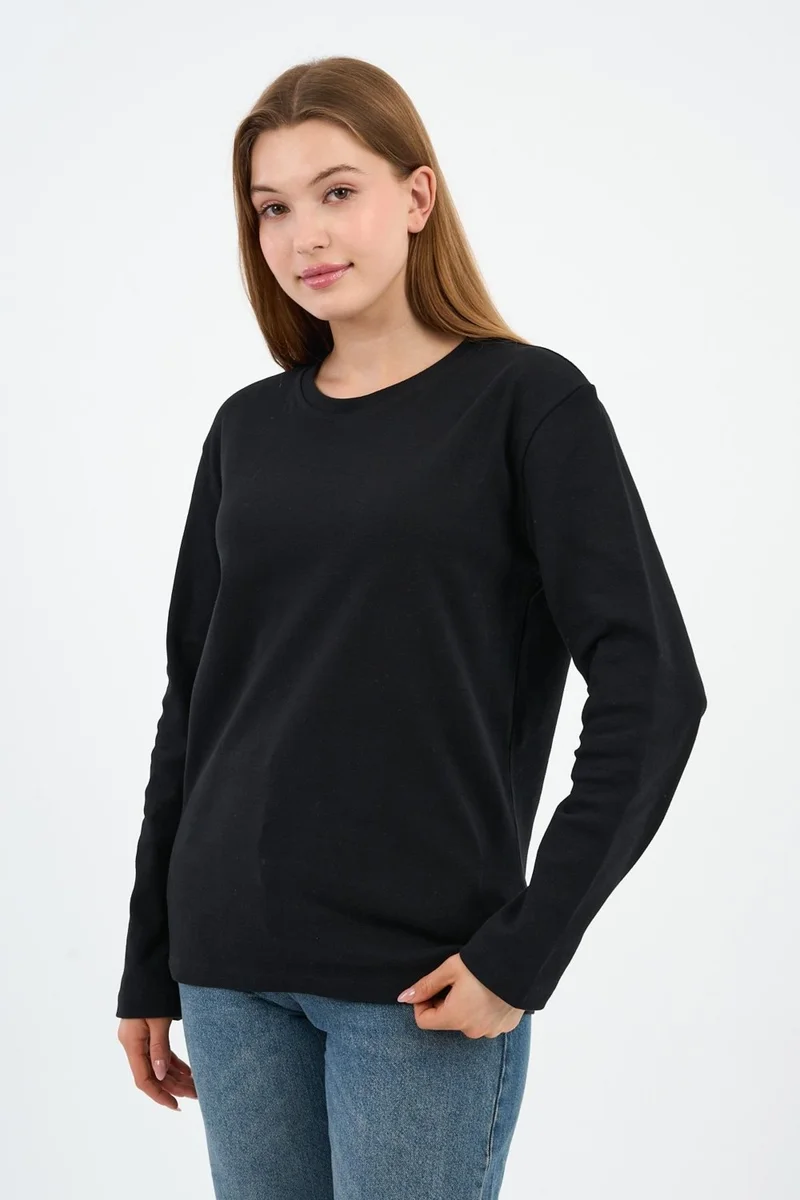 الكسندر جاردي Crew Neck Basic Lycra Sweatshirt (WK25512WN)