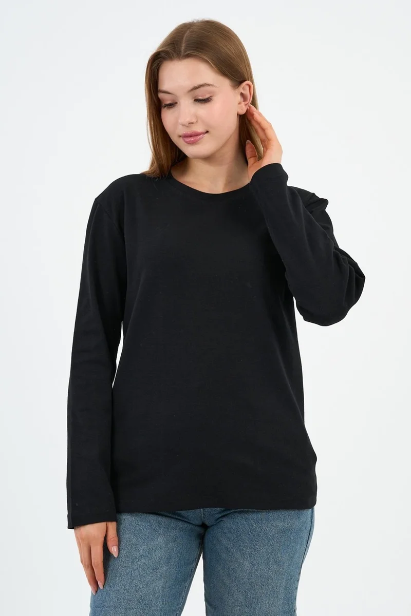 الكسندر جاردي Crew Neck Basic Lycra Sweatshirt (WK25512WN)