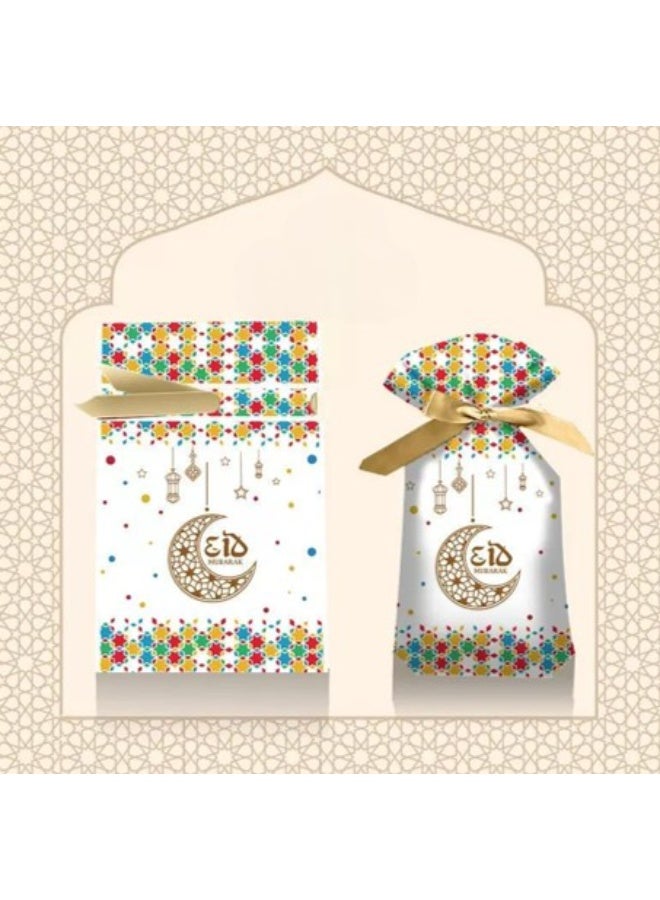 Ramadan Gift Packaging Set - Ramadan Candy Bags and Ramadan Red Packets, 6 Different Patterned Bags and 6 Different Red Packets for Eid Festival Ramadan, 29 Pcs Each Set - Image 5