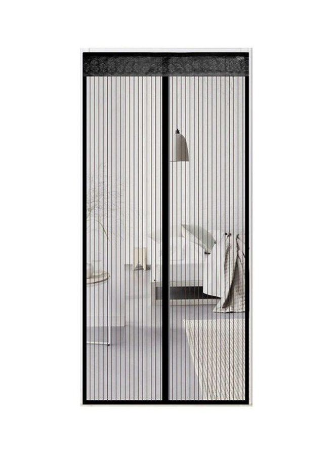 NIBEMINENT Anti-Mosquito Screen Door Curtain Black 100x210centimeter - Image 1