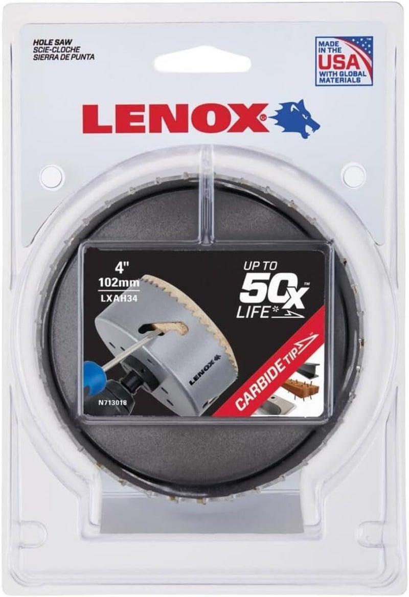 LENOX Tools Carbide Hole Saw, 4 -Inch (102 mm) (LXAH34) - Image 4