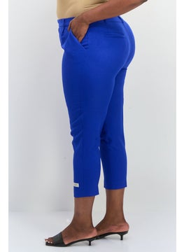 The Giving Movement Women Regular Fit Embroidered Tapered Pants, Blue  - Image 2