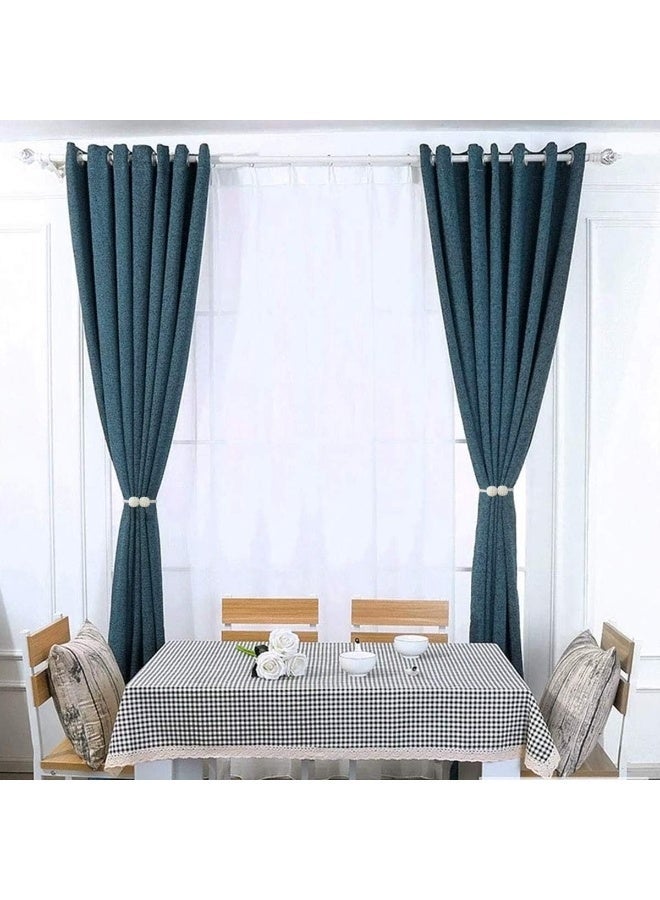 2 Pack Magnetic Curtain Tiebacks Convenient Drape Tie Backs,Pearl Decorative Rope Holdback Holder for Small, Thin or Sheer Window Drapries - Image 2