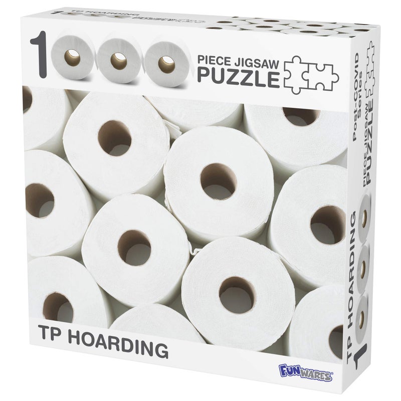 Funwares 1000 Piece Jigsaw Puzzle  Toilet Paper Puzzle  TP Hoarding - Funny and Unique Puzzle - Image 1