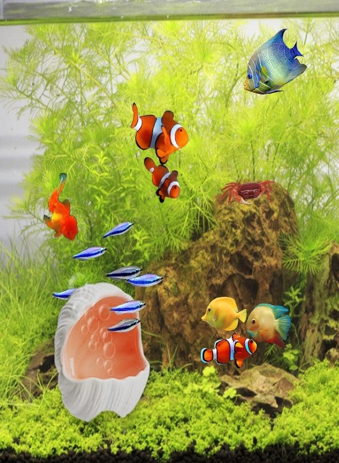 AnRui Cute Aquarium Decorations Ceramic Conch Shell-Shaped House Thematic Betta Fish Tank Accessory Decor Ornament Hideout Cave for Fish Playing or Hiding, Pink - Image 5
