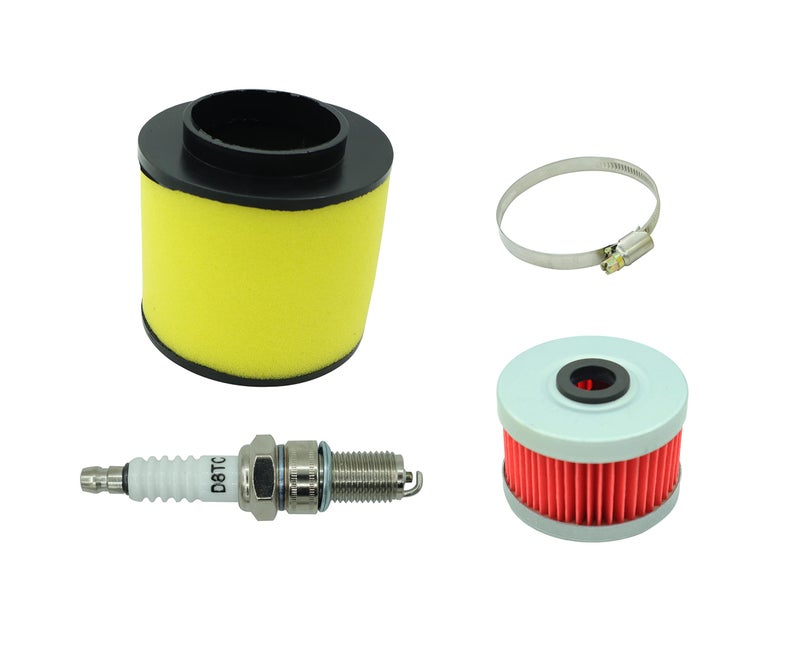 DABAZUALY Carburetor Choke Cable & Starter Valve Plunger Kit Fit for Honda Rancher 350 TRX350 2000-2006, Including TRX350 Air filter oil Filter with Oil Filter Spark Plug - Image 2