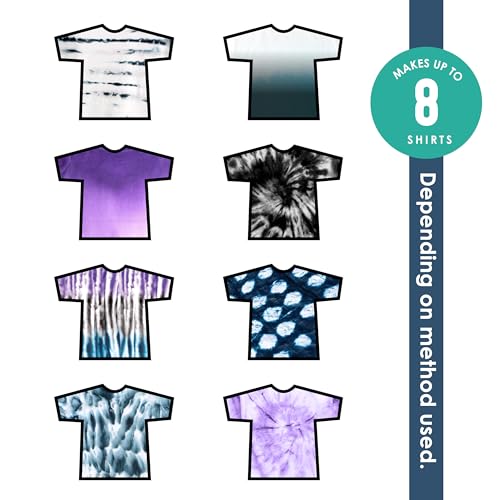 SEI S.E.I. Shibori Tie Dye Kit 3 Pack: Pre-Mixed Spray Tie Dye Kit, Easy-to-Use, Non-Toxic Fabric Dye in Indigo, Purple, and Black, Shake and Spray - Image 3