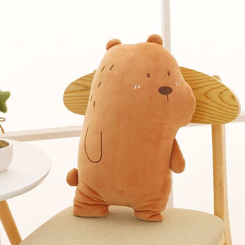 Peach Cuddle Cute Animal Shaped Bear Cushion for Kids Room (45x45 cm) - Decorative Cot Pillow, Nursery Décor, Baby Furnishing, Lion Theme - Image 5